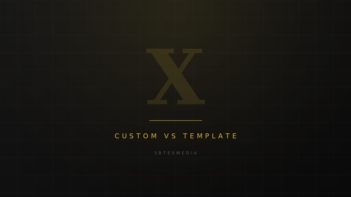 Custom Excel spreadsheet compared with an off-the-shelf business template