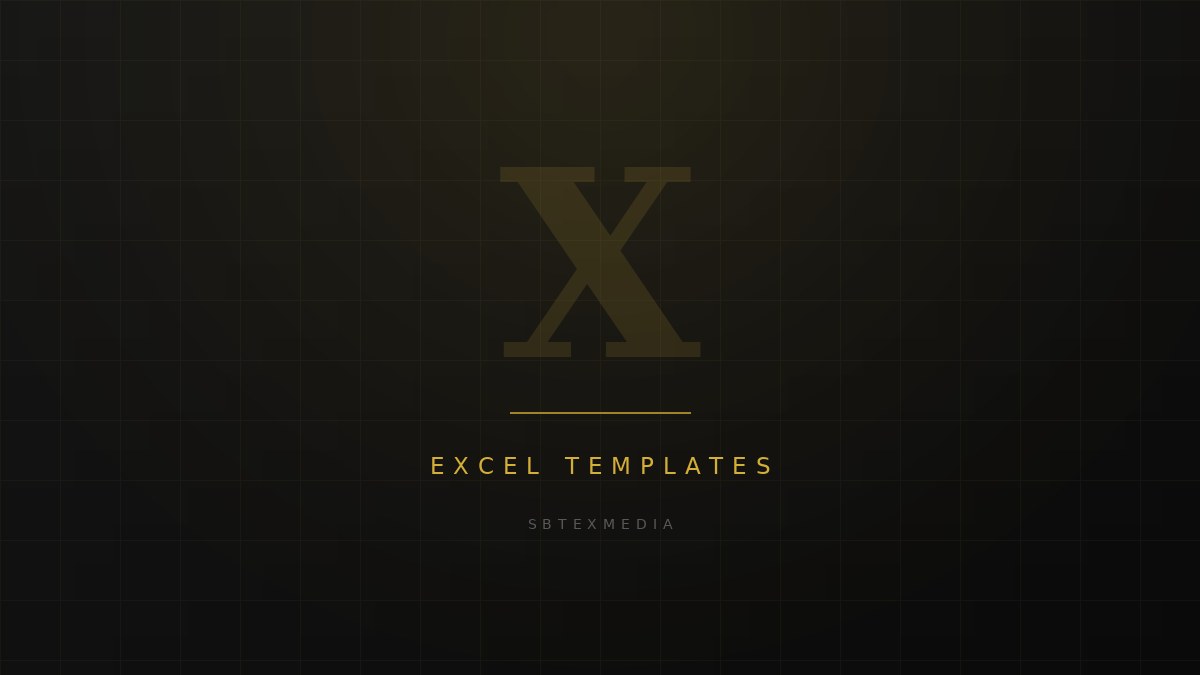 Business Excel template with tracking sheet and reporting dashboard