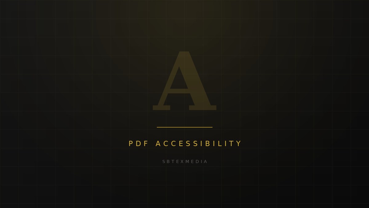 Accessible PDF document showing tagged structure and correct reading order