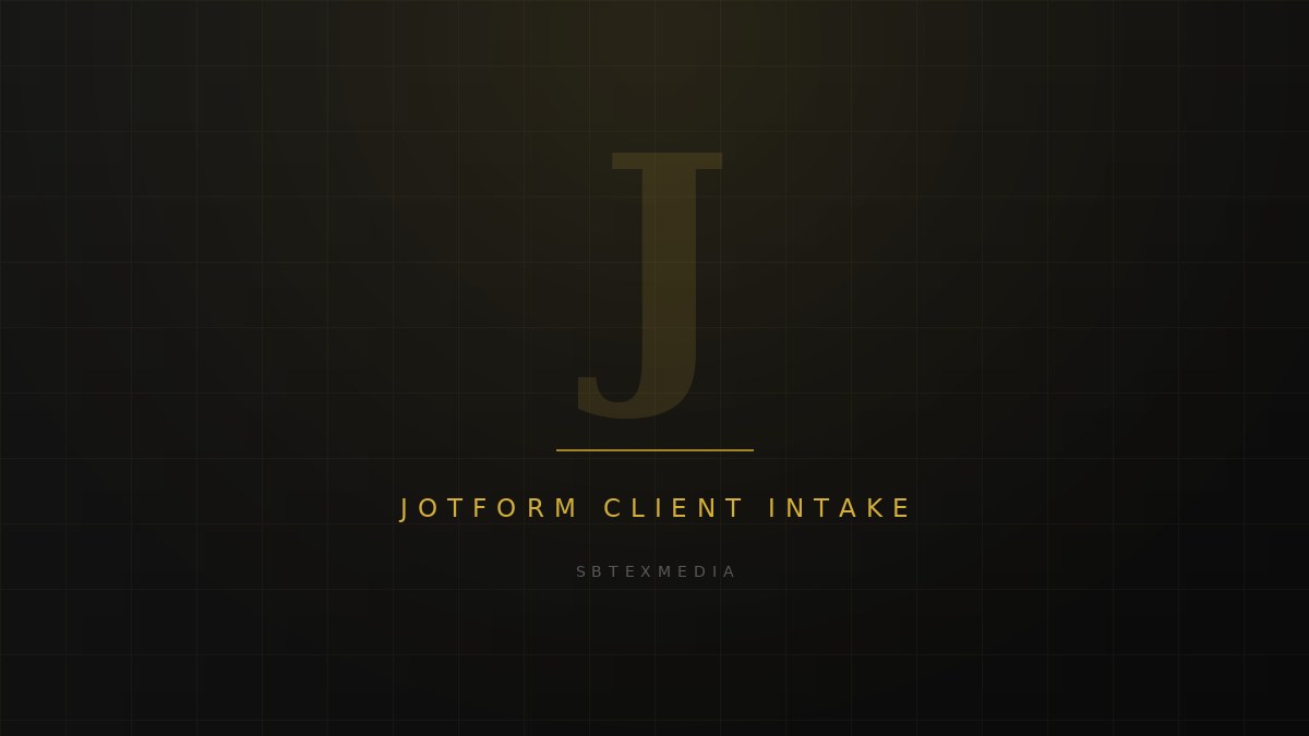 Jotform client intake form workflow with conditional questions and file uploads