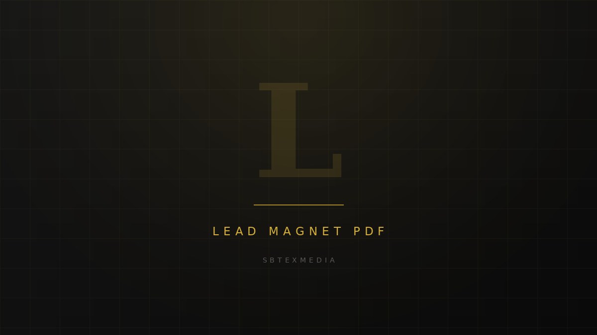 Lead magnet PDF layout designed to convert website visitors into email subscribers