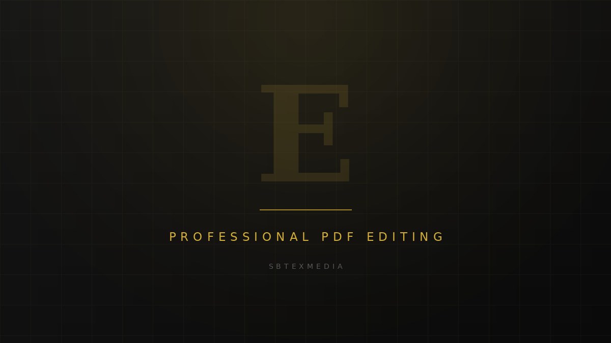 Professional PDF editing improving the formatting of a business document